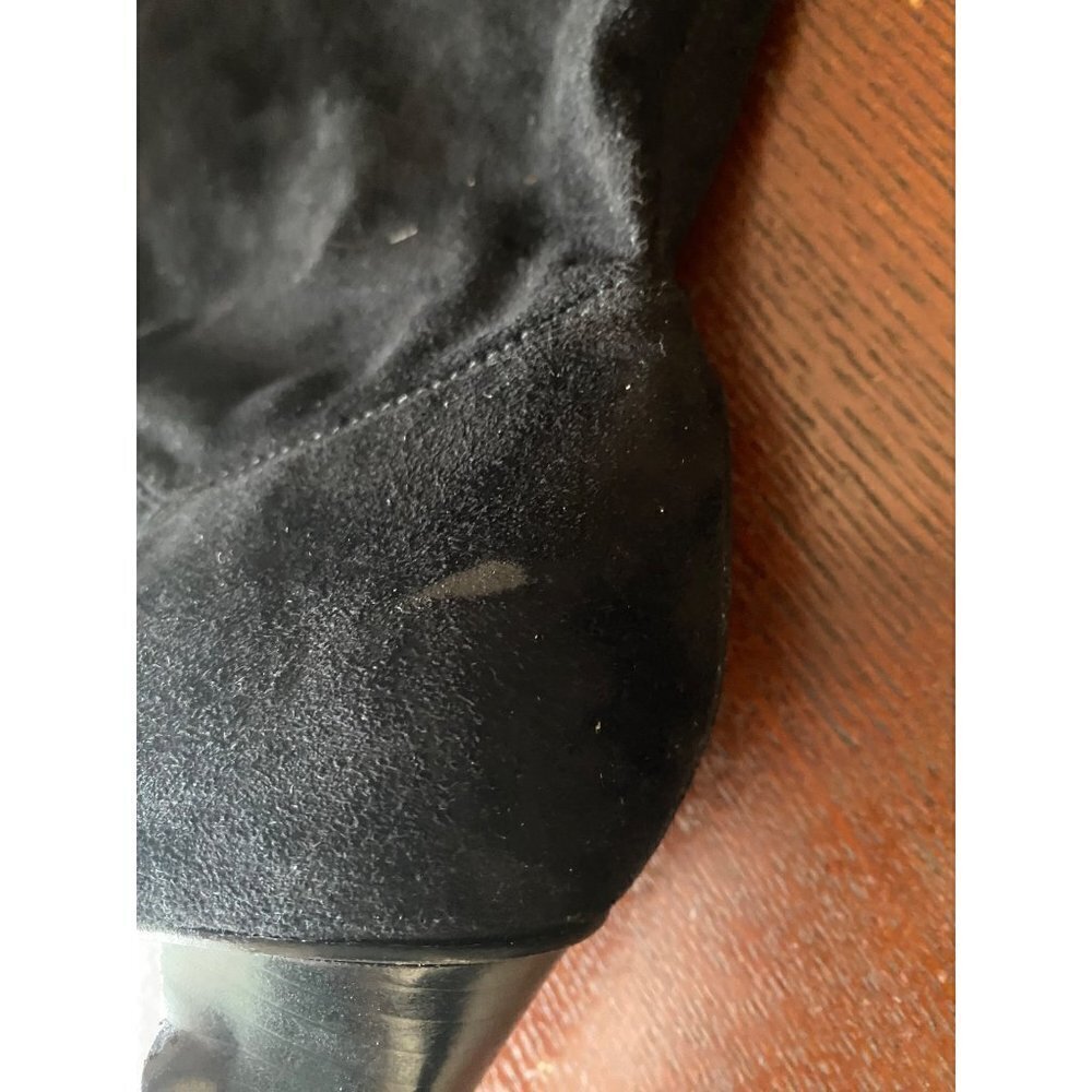 Coach Women's Black Suede Knee High Boots - 8.5B - Flawed - Picture 3 of 13